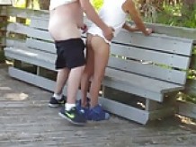 older gays have sex in public park