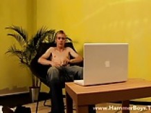 Blond Zdenek Hora from Hammerboys TV