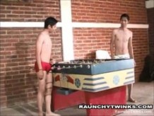 Naughty Hunks Plays Strip Fooseball