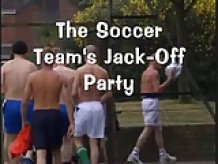 Soccer team jack off