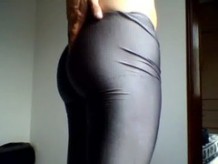 lycra spandex shiny leggings