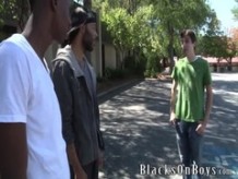 Chris Kingston Gets Fucked By Two Black Guys