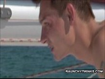 Two Naughty Twinks Fuck On A Sail Boat