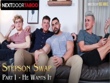 NextDoorTaboo - Hijastros twink negociados con papás musculosos