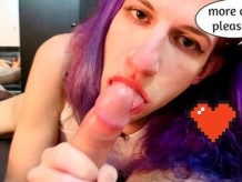 Magnífico Femboy freak deepthroats Big Cock de un papá casado en Grindr POV