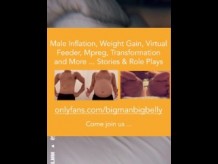 Bucle de 45 minutos de sexo, embarazo masculino rápido y trabajo de parto anal - OnlyFans BigManBigBelly