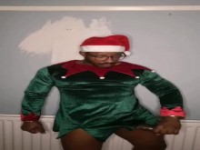 Negro santa enorme de espesor dick