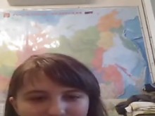 Lindo adolescente (19) show tetas en periscope