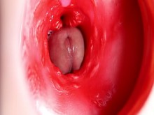 ¡Este hermoso coño está pulsando y apretando mi polla! Cámara dentro del agujero!