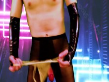 Sensible sin encender encapuchado recto aprende a placer con el pulido de glanes (parte 4)