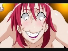 dibujos animados de chica tetona