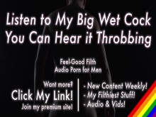 Polla mojada palpitante + Charla sucia SUCIA [Audio erótico para hombres]