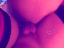 POV inferior siendo rematado y creampied por un jovencito