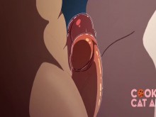 Dos compañeros deportistas follándose hasta correrse juntos