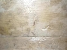 Lata de menta saltada sobre un piso aplastado por mis botas talla 11 de 89 kg