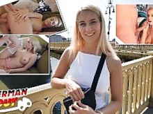 SCOUT ALEMÁN - CHICA SEXY PAWG SHARON WHITE I RECOGIDA Y FOLLADA DURO EN UN CASTING CALLEJERO