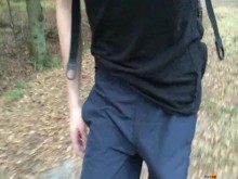 caminando con una erección en mi corto