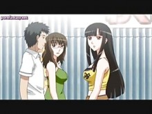 Nena anime caliente perforada con juguetes