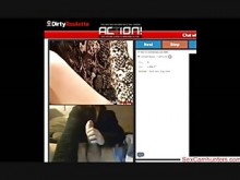 Omegle adolescente puta se masturba con su enorme polla