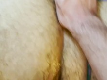Anonymous Big Dick Hairy Tradie eyacula en un peludo cachorro de nutria volcado de semen después de una dura y cruda cría de BB