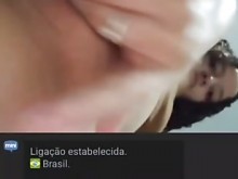 Omegle chica digitación